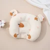 Cute cartoon U-shaped pillow for infants and toddlers, newborn babies, fun and fashionable pure cotton soft pillow, memory foam pillow custom product, pure cotton shaped pillow, anti-deviation correction, baby newborn baby U-shaped soothing pillow, breathable sleeping pad details Picture
